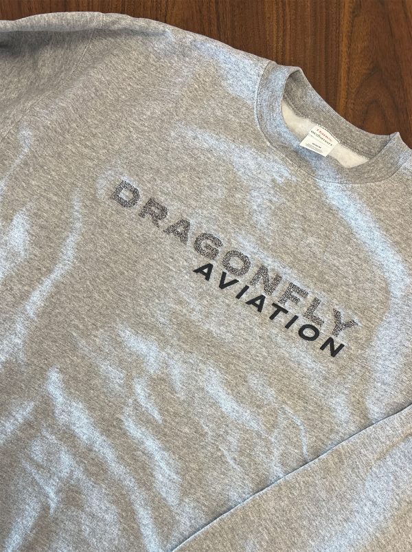 Dragonfly Aviation Embroidered Crewneck Sweatshirt - Image 2